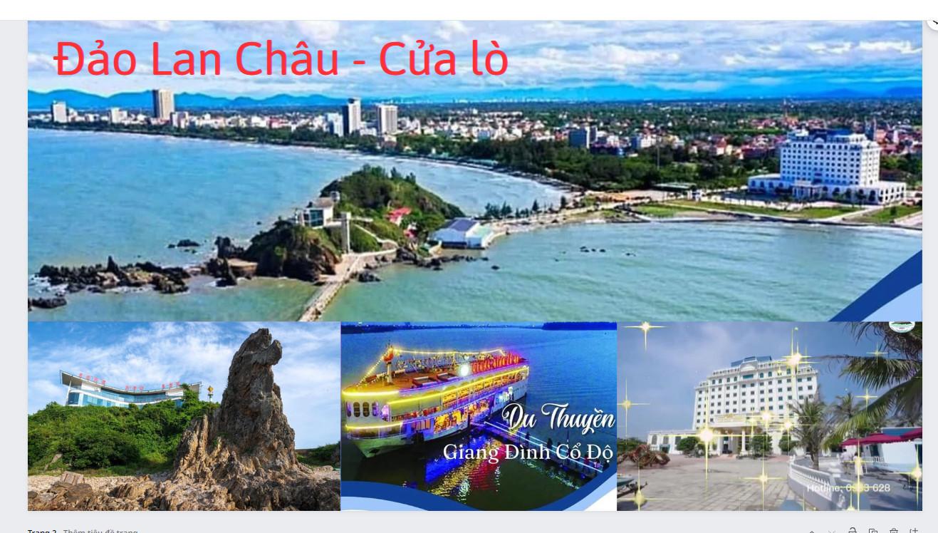 Khách sạn Lan Châu luxury tại đảo Lan Châu, Cửa Lò